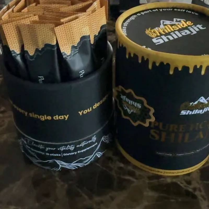 Buyer's photo — the opened tub showing the sticks packed inside, its lid beside it