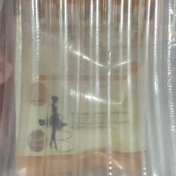 Buyer’s photo of the pouch sealed inside clear delivery wrapping